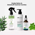 Scalp Detox & Dandruff Control Combo – Anti-Dandruff Shampoo + Tea Tree Water + Peppermint Oil | Soothe Itchy, Flaky Scalp Naturally