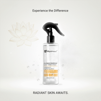 Ayurneed 4% Niacinamide Face Toner Spray for Brightening, Hydrating & Pore Care – Alcohol-Free, 110ml