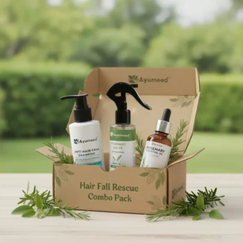 Hair Fall Rescue Combo – Anti Hair Fall Shampoo (250ml) + Rosemary Water Spray (110ml) + Rosemary Essential Oil (15ml) | Strengthen Roots & Boost Growth Naturally