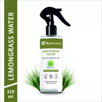 Ayurneed™ Lemongrass Water Spray – 100% Natural Face & Body Mist for Oil Control, Acne & Refreshing Glow – 110ml