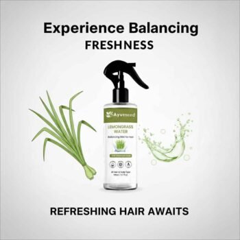 Ayurneed™ Lemongrass Water Spray – 100% Natural Face & Body Mist for Oil Control, Acne & Refreshing Glow – 110ml