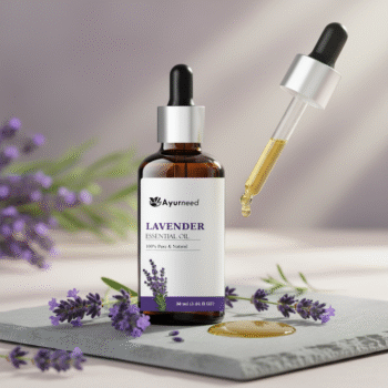 Ayurneed™ Lavender Essential Oil for Sleep, Stress Relief, Skin & Hair – 100% Pure & Natural Steam Distilled Oil – 15ml / 30ml | Combo Pack (2-Pack, 3-Pack)