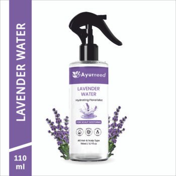 Ayurneed™ Lavender Water Spray – 100% Natural Face & Body Mist for Hydration, Glow & Relaxation – 110ml