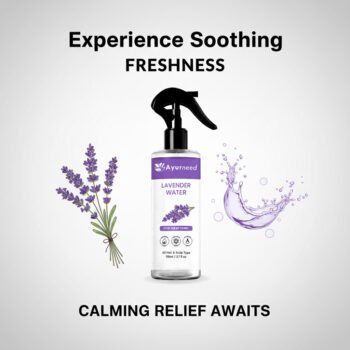 Ayurneed™ Lavender Water Spray – 100% Natural Face & Body Mist for Hydration, Glow & Relaxation – 110ml