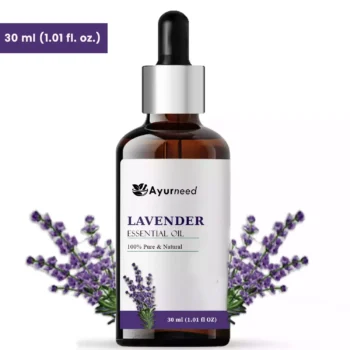 Ayurneed™ Lavender Essential Oil for Sleep, Stress Relief, Skin & Hair – 100% Pure & Natural Steam Distilled Oil – 15ml / 30ml | Combo Pack (2-Pack, 3-Pack)