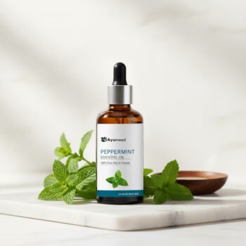 Ayurneed™ Peppermint Essential Oil for Headache, Hair, Skin & Refreshing Aroma – 100% Pure & Natural Steam Distilled Oil – 15ml / 30ml | Combo Pack (2-Pack, 3-Pack)