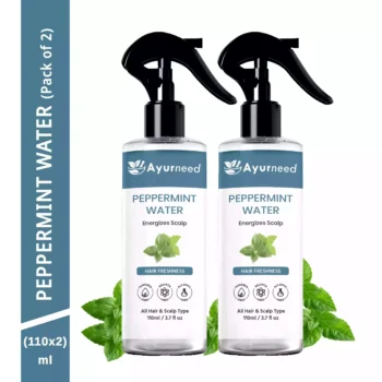 Ayurneed™ Peppermint Water Spray Combo – 100% Natural Cooling Mist for Face, Scalp & Body – Instant Refreshment – Pack of 2/3 (110ml Each)