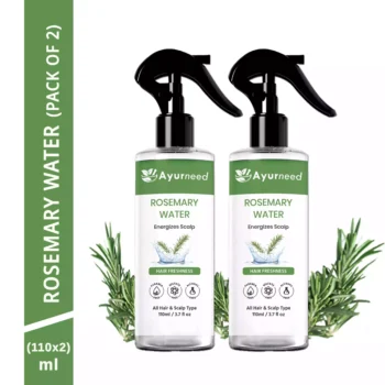Ayurneed™ Rosemary Water Spray Combo – 100% Natural Scalp & Skin Mist for Hair Growth & Dandruff Relief – Pack of 2/3 (110ml Each)
