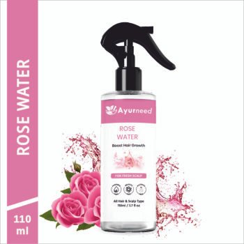 Ayurneed™ Rose Water Spray – 100% Pure Steam Distilled Gulab Jal Face & Body Mist for Glowing Skin & Hydration – 110ml