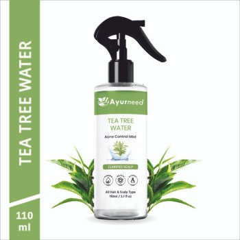 Ayurneed™ Tea Tree Water Spray – 100% Natural Face & Scalp Mist for Acne, Dandruff & Oil Control – 110ml