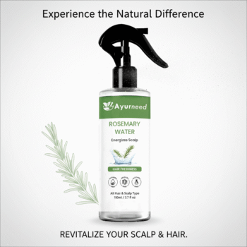 Ayurneed™ Rosemary Water Spray – 100% Natural Scalp & Skin Mist for Hair Growth, Dandruff & Skin Glow – 110ml